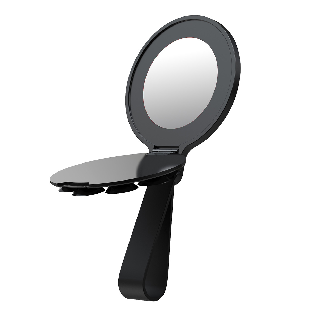 magnetic phone stand for shower, kitchen, or gym mirror